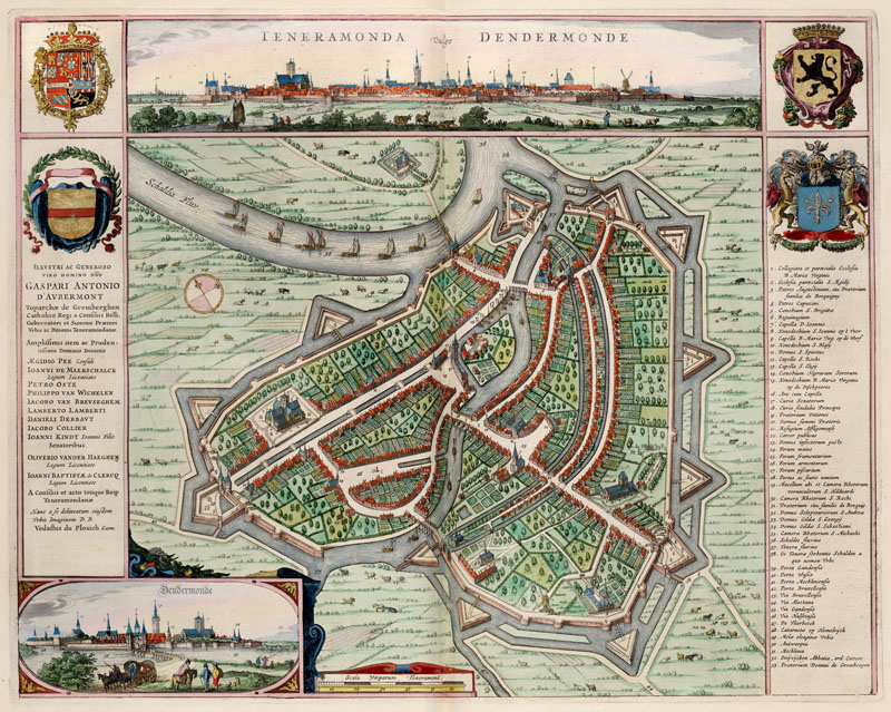 Dendermonde 1649 Blaeu